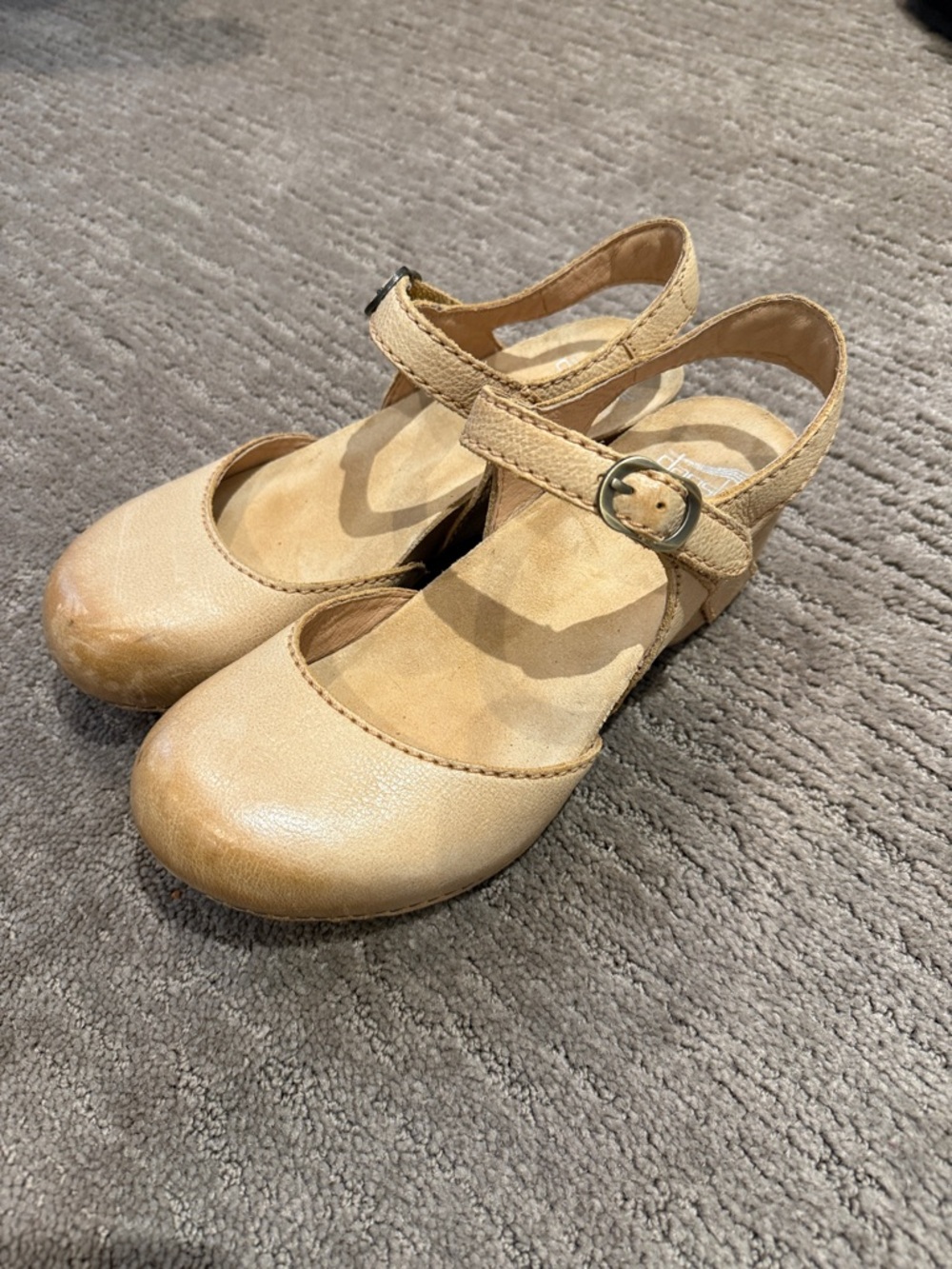 Dansko Tiffani Wedge Mary Jane Strap Shoes size 37 - Picture 4 of 9
